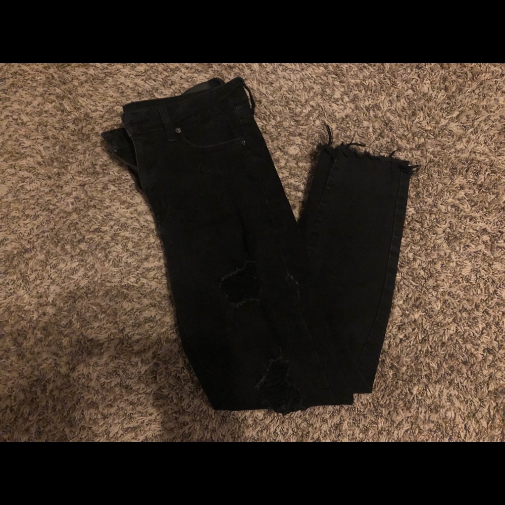 Black Ripped Aeropostale Skinny Jeans